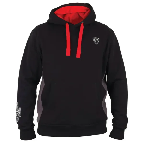 Fox Rage Black Grey Ribbed Hoody.webp