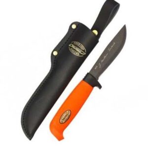 186024T FinnSkinner Martef Orange 11cm (bőrtokkal) kés