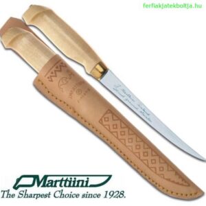 Marttiini filéző kés bőrtokban 10cm penge