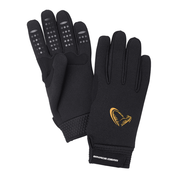 savage gear neoprene stretch glove xl black