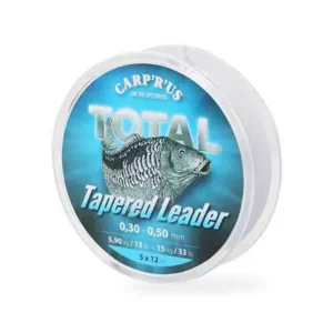 carp&apos;r&apos;us total tapered leader monofil zsinór 0,28 0,50mm 5*12m