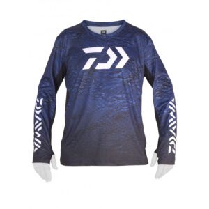 daiwa d vec sunprotection ls shirt l navy