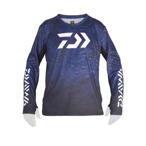 daiwa d vec sunprotection ls shirt l navy