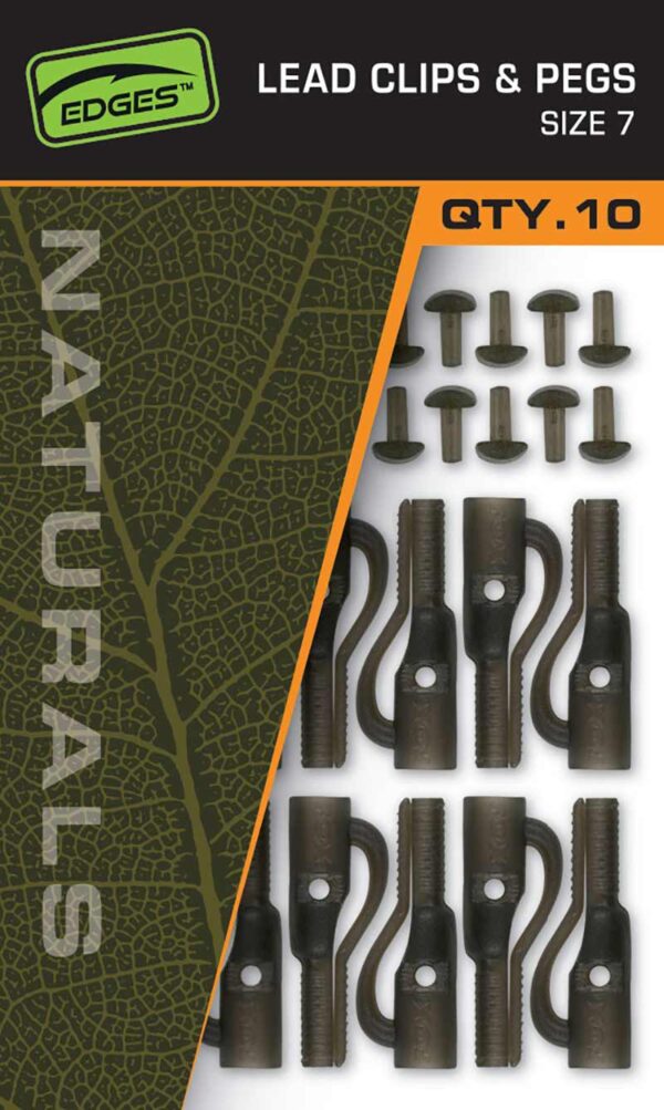 fox naturals size 7 lead clips & pegs