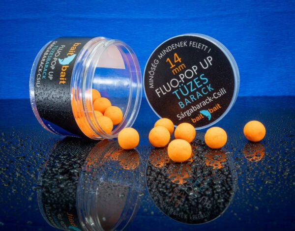 baitbait tüzes barack fluo pop up méret: 6mm / kiszerelés 20g