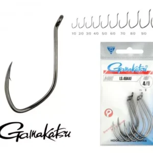 gamakatsu ls 4644f hooks black #1 horog 6db/cs