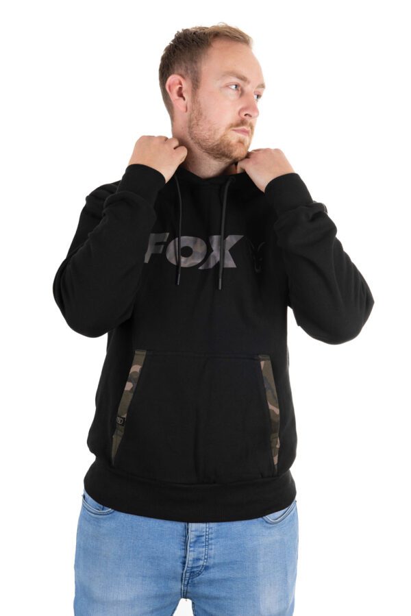 fox fox black / camo print hoody s