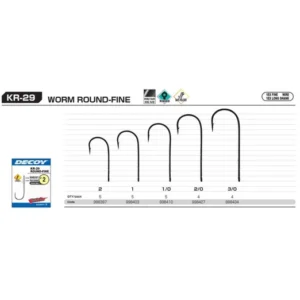 horog decoy worm kr 29 round fine 2 5db/cs