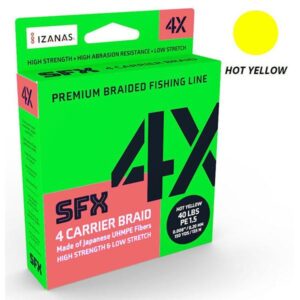 sufix sfx 4x hot yellow 135m 18,5 fonott zsinór