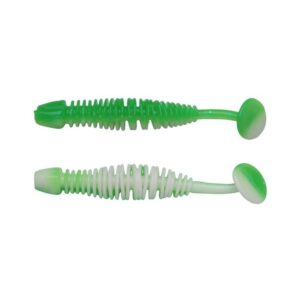 berkley pwr leech 50mm spring green/white plasztik csali 12db/doboz