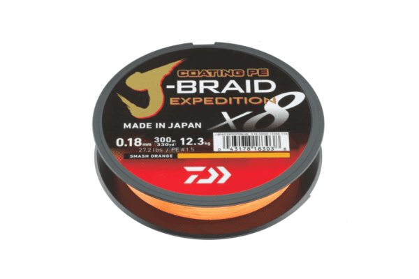 daiwa j braid exped. x8e 0.10mm 150m smash orange fonott zsinór