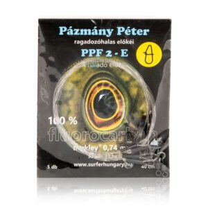 pázmány berkley 100% fluorocarbon 40cm, 0,74mm, 50lb standard kapocs 5db/cs előke