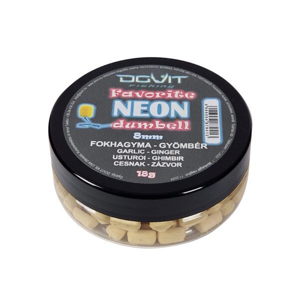 Dovit Favorite dumbell Neon 8mm - fokhagyma-gyömbér