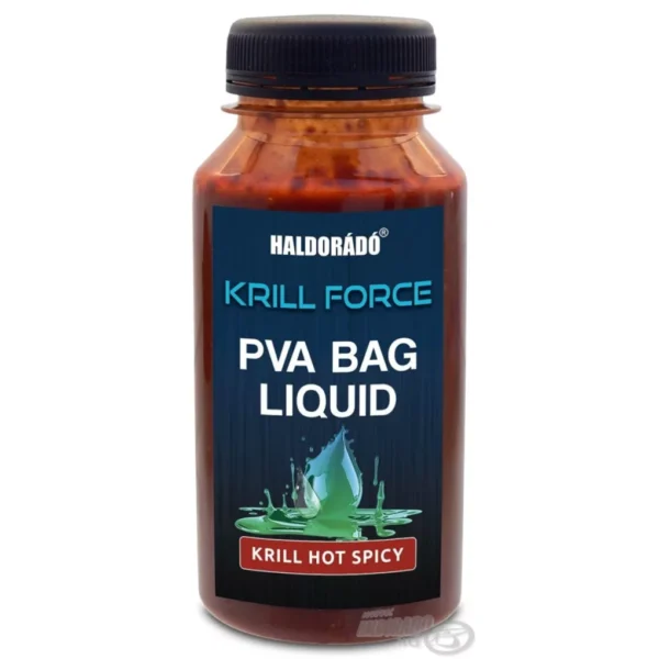 haldorádó liquid krill force pva bag liquid krill hot spicy