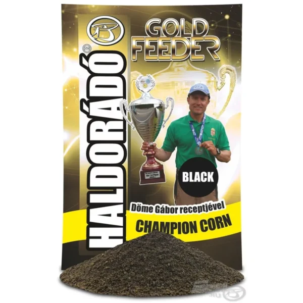 haldorádó etetőanyag gold feeder champion corn black