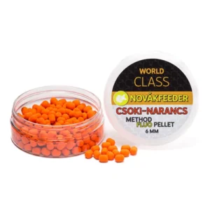 novák world class method fluo pellet 6mm csoki narancs (narancs oldódó)