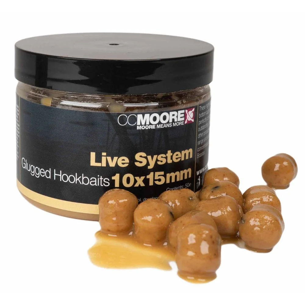 ccmoore horogcsali live system glugged hookbaits 15*18mm