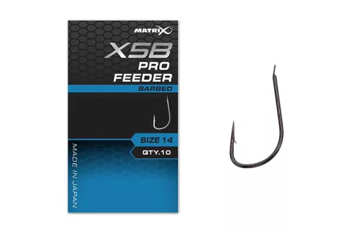 mátrix barbed horog x5b pro feeder 16 os 10db/cs