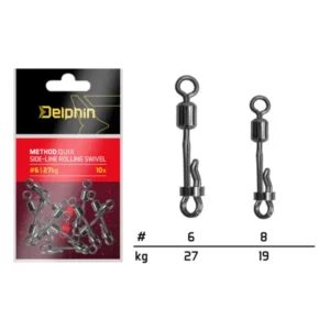 delphin method quix oldalvonalas forgókapocs 10db #6/27kg
