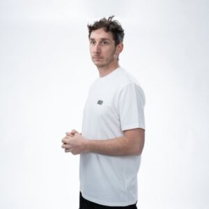 nash make it happen carp logo t shirt ecru xxl