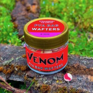 feedermánia venom pva bag wafters strawberry ice cream 8mm