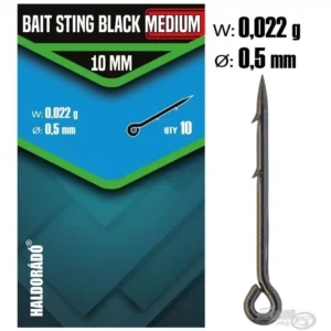 haldorádó bait sting black medium 10mm közepes vastagságú csalitüske