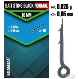 haldorádó bait sting black normal 10 mm fekete csalitüske