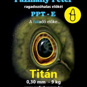 pázmány előke 1*1 szálas titán, tojáskapocs (eggsnap), 40cm, 030mm, 9kg szakítószilárdság 2db/cs