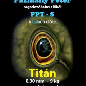 pázmány előke 1*1 szálas titán, sima gyorskapocs, 40cm, 030mm, 9kg szakítószilárdság 2db/cs