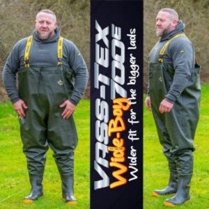 vass tex 700 e &apos;wide boy" chest wader 44 mellescsizma