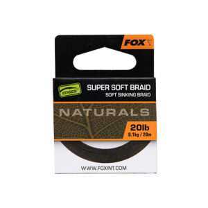 fox zsinór naturals soft braid hooklength 20lb 20m