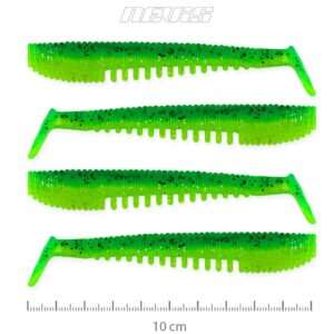Impulse Shad 10cm 4db/cs (Poison Green)