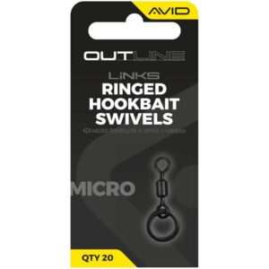 avid kapocs micro ringed hookbait swivel