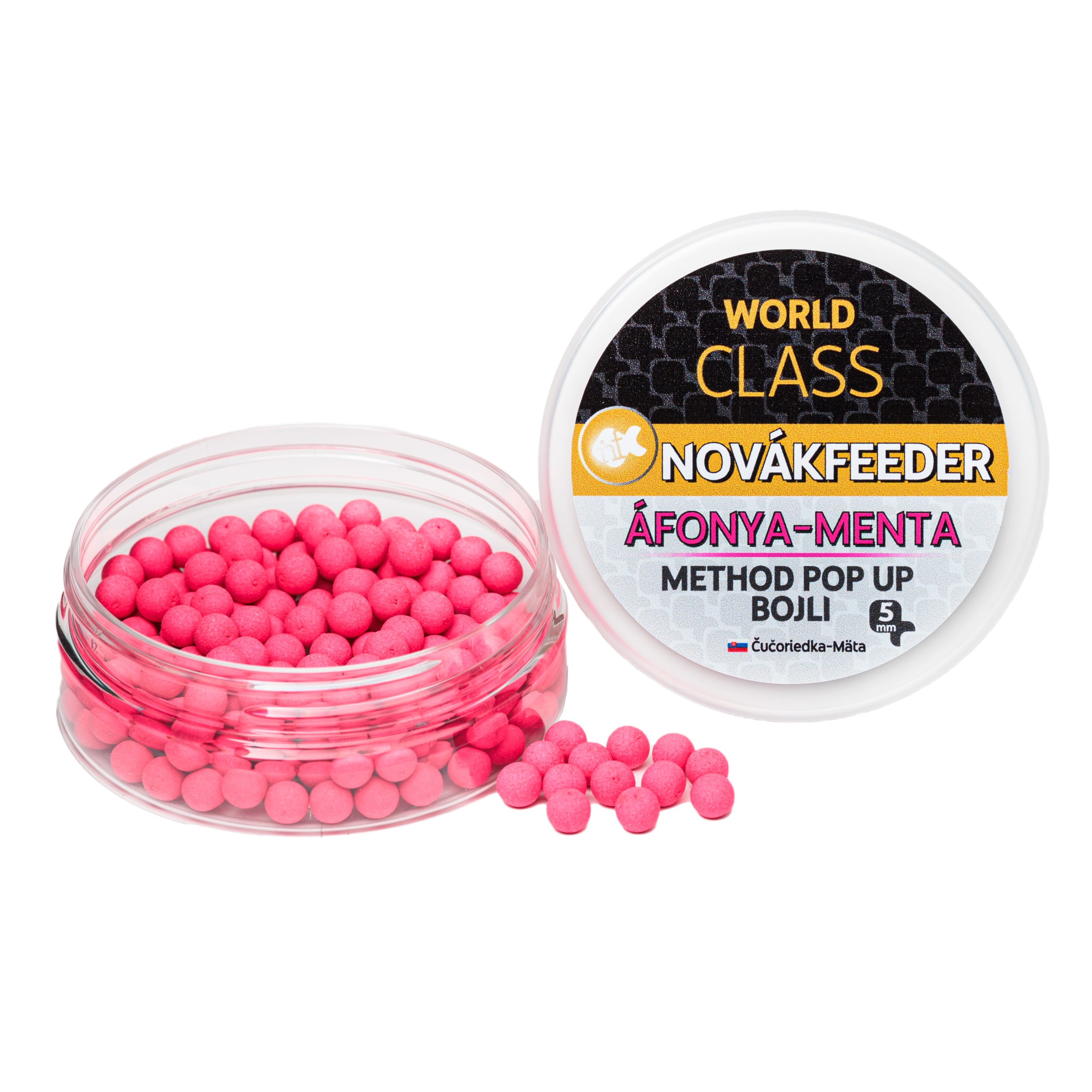 novákfeeder worl class method pop up 5mm Áfonya menta