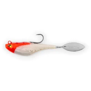black cat műcsali mad flash spin tail 14cm red head 82gr