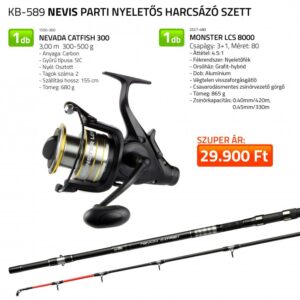 parti nyeletős harcsázó szett 1550 300+ 2527 480