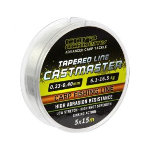castmaster tapered line 5x15m 0.26 0.40mm