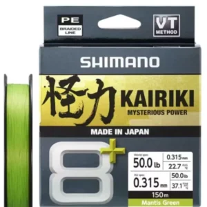 shimano fonott zsinór kairiki 8+ 150m 0,23mm 22,5kg m.green