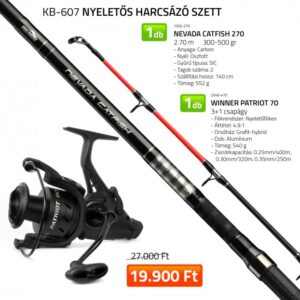 nyeletős harcsázó szett 1550 270+ 2546 470