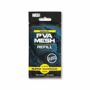 nash pva utántöltő webcast pva refill super narrow 18mm 5m (fast melt)