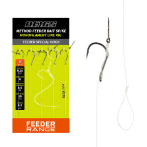 Feeder monofil előke csalitüskével 10-es