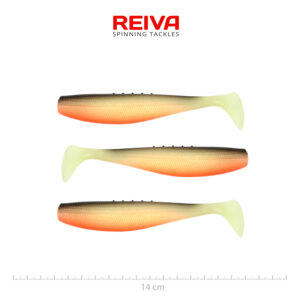 Flat Minnow shad 14cm 3db/cs (UV Roach)