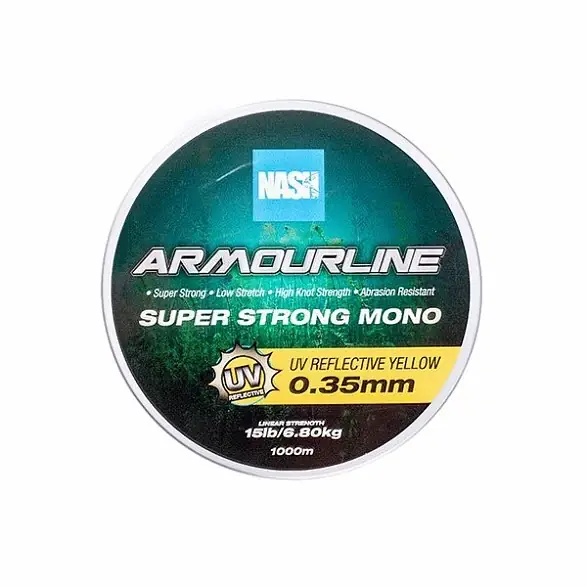 nash zsinór armourline mono uv yellow 15lb 0,35mm 1000m