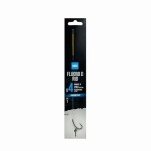 nash előkötött horog fluoro d rig size 4 barbless