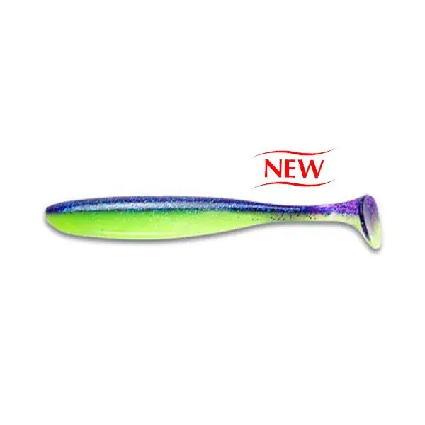 keitech gumihal easy shiner violet lime belly pal#06 4"